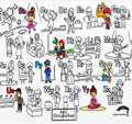 COLOUR ME MATS ABC Occupations (colouring Mat Bundle)