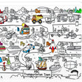 COLOUR ME MATS ABC Transportation Town (colouring Mat Bundle)