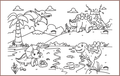 COLOUR ME MATS Land of Dinosaurs (Colouring Mat Bundle)