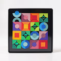GRIMM'S mini magnetic Puzzle Triangle, Square, Circle with Sparkling Parts
